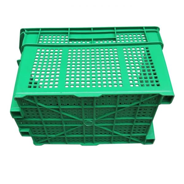 Green Plastic Crates For Fruits And Vegetables High Quality And Factory